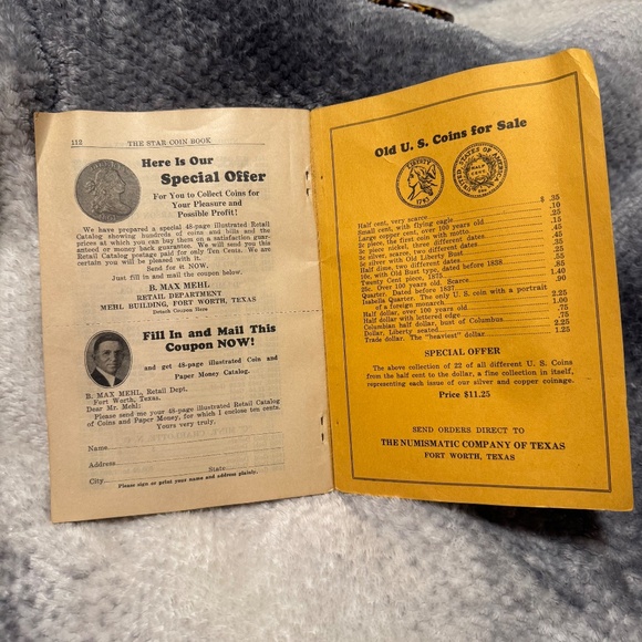 Vintage The Star Coin Book B. Max Mehl American & Foreign Coin Book Illustrated - Picture 4 of 4